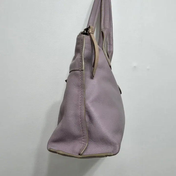 [BUNJANG] BREE Lavender Leather Tote Bag / BREE 브리 라벤더 레더 토트백