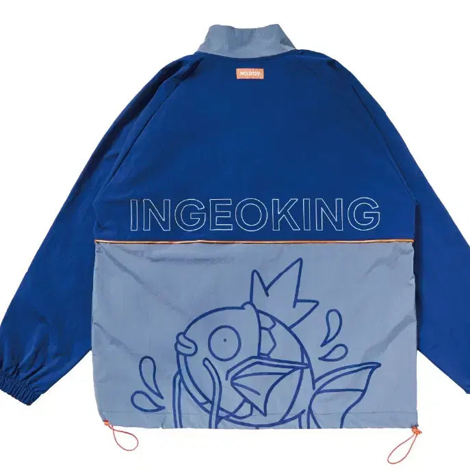 [BUNJANG] Pokemon Store SPLASH! Magikarp Windbreaker / 포켓몬 스토어  SPLASH! 잉어킹 바람막이