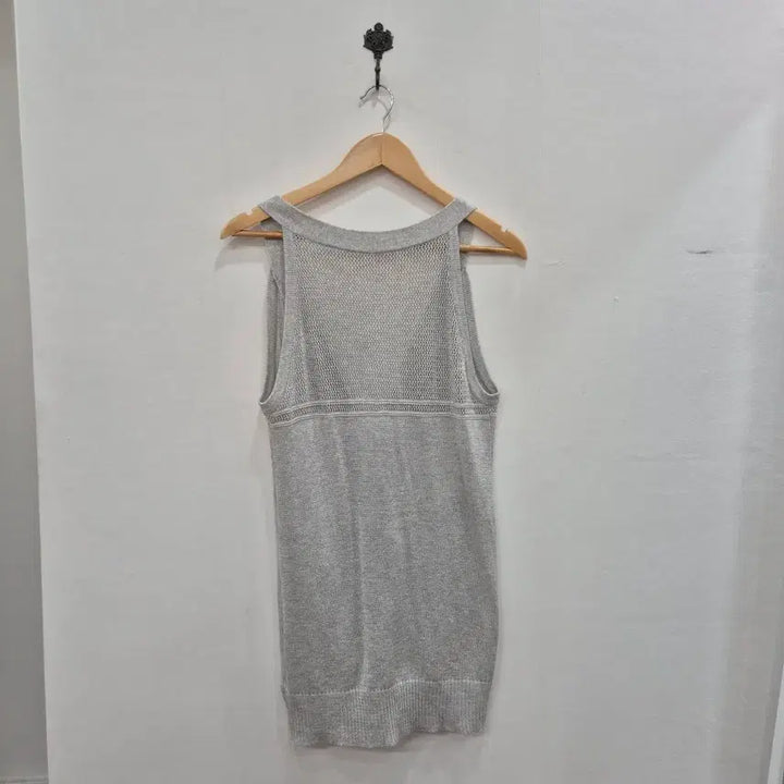 [BUNJANG] Gray Knit Vest Cardigan / 회색 니트 조끼 가디건