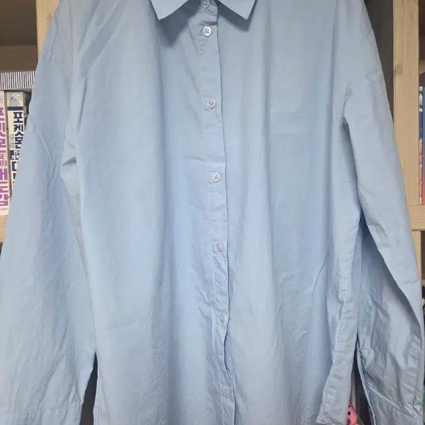 [BUNJANG] MIXXO Light Blue Shirt Medium Size / [세탁완료] 미쏘 하늘색 셔츠 M사이즈