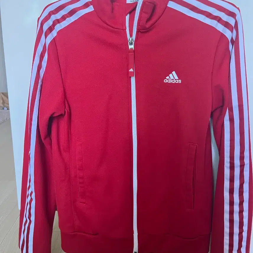 [BUNJANG] Adidas Three-Stripes Training Jacket Red / 아디다스 삼선 트레이닝 자켓 레드
