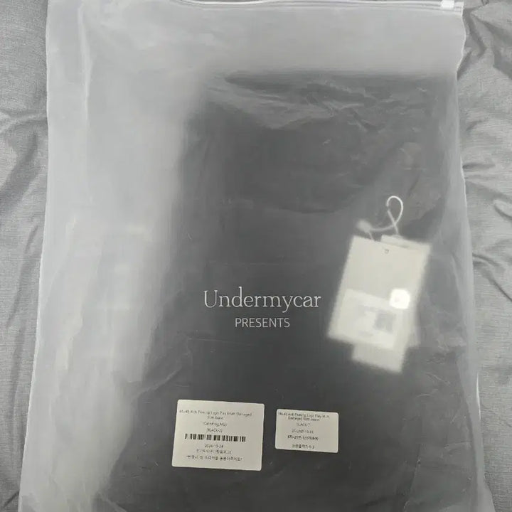[BUNJANG] Undermycar Mu.43 Multi Damaged Slim Jeans Black Size 2 / 언더마이카 Mu.43 멀티 데미지드 슬림 진 블랙 2 사이즈