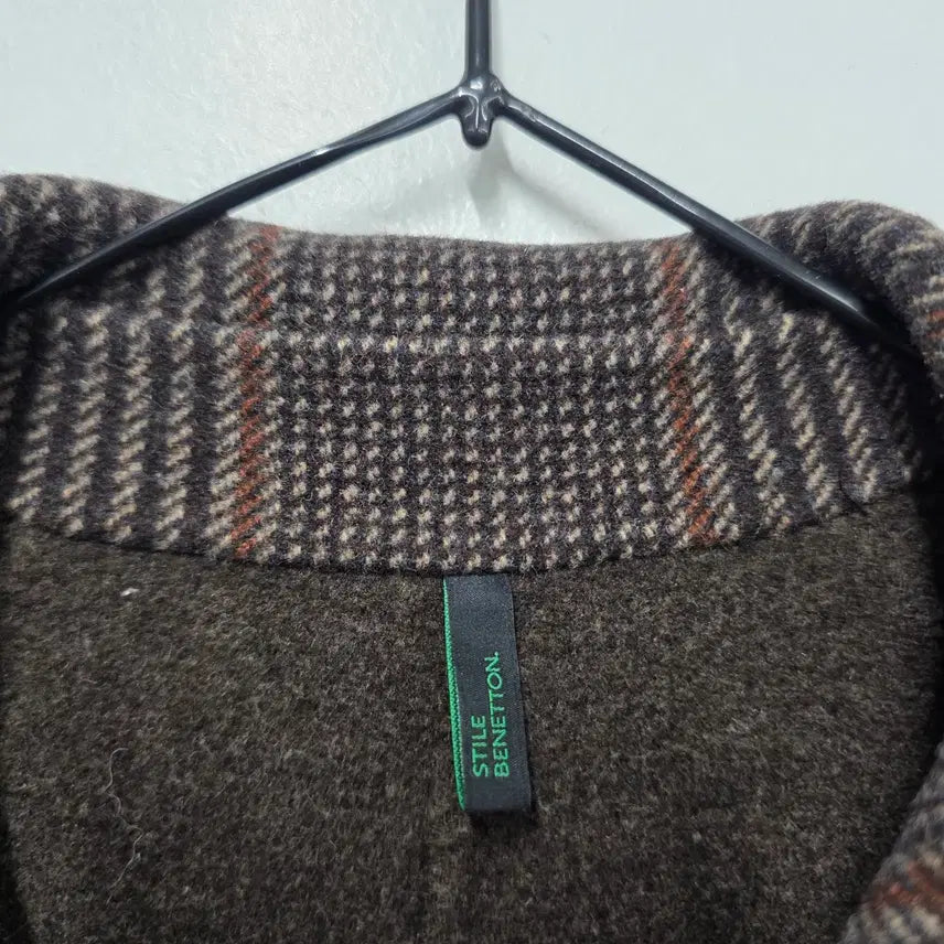 [BUNJANG] United Colors of Benetton Wool Blend Single Breasted Overcoat / 베네통 코트
