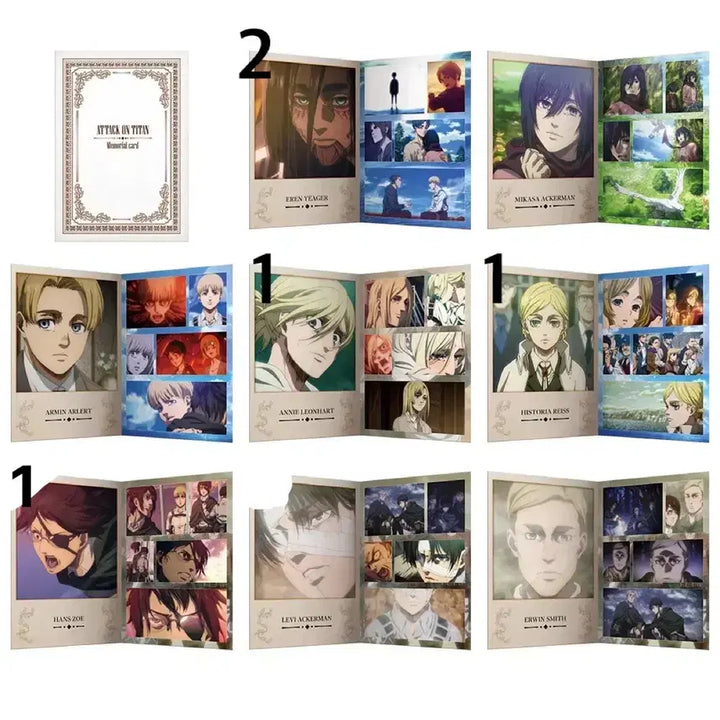 [BUNJANG] Attack on Titan Ichiban Kuji G Prize Land of the Rumbling Memorial Card Set / 진격의 거인 에렌 G상 제일복권 이치방쿠지 땅울림 메모리얼 카드 진격거