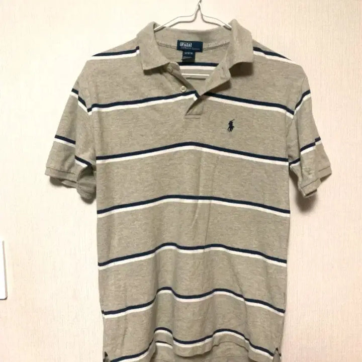 [BUNJANG] Polo Ralph Lauren Striped Short Sleeve Polo Shirt / 폴로 랄프로렌 스트라이프 반팔 카라티