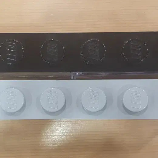 [BUNJANG] LEGO Brick 16-Compartment Figure Case Set (Black/Gray) / 레고 브릭 16구 블랙/회색 세트