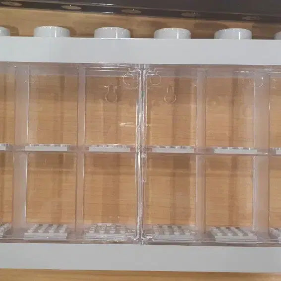 [BUNJANG] LEGO Brick 16-Compartment Figure Case Set (Black/Gray) / 레고 브릭 16구 블랙/회색 세트