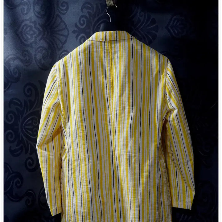 [BUNJANG] LARDINI Made in Italy Yellow Stripe Blazer / LARDINI  Made in Italy, 옐로 스트라이프 재킷