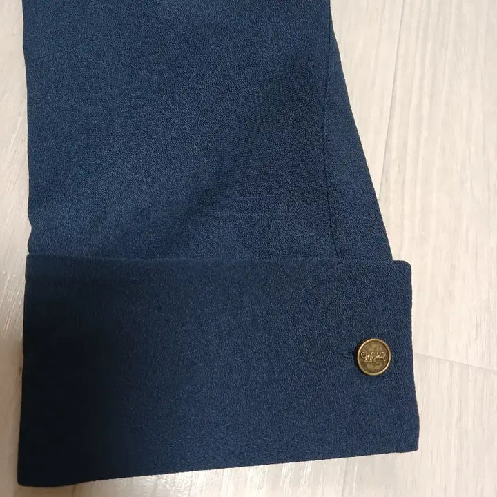 [BUNJANG] Coach Navy Pleated Dress Jacket (L) / 코치 네이비 플리츠  원피스 겸 자켓 (L)