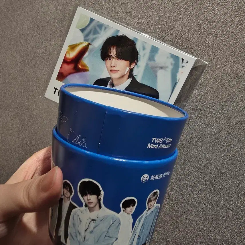 [BUNJANG] Tours Cha Baekdo Cup Holder + Postcard / 투어스 차백도 컵홀더 + 엽서