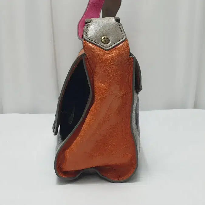 [BUNJANG] Mulberry Leather Crossbody Bag with Floral Accent / Murberry 멀버리