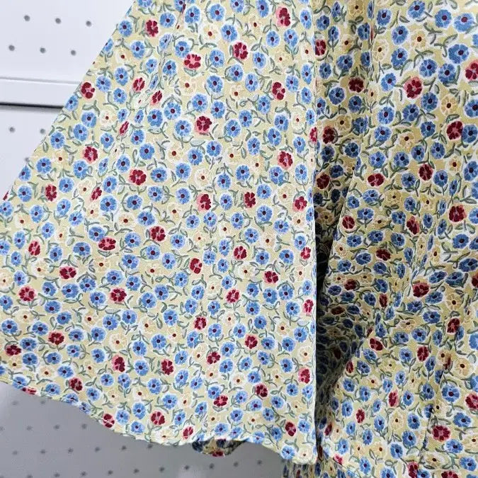 [BUNJANG] Romistory Ruffle Sleeve Floral Long Dress / 로미스토리 원피스 러플소매 잔꽃원피스 여름 롱원피스