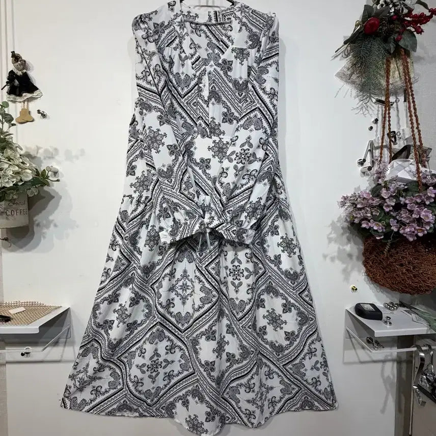 [BUNJANG] Cooling Maxi Dress Size 66-77 / 냉감원피스 66-77