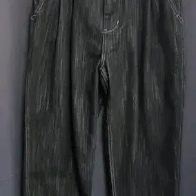 [BUNJANG] XEROBNR Black Denim Wide Pants / XEROBNR 블랙 데님 와이드 팬츠