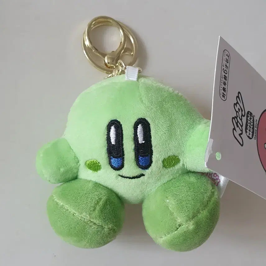 [BUNJANG] Kirby Mochi Mochi Green Plush Keychain (New) / 별의 커비 모찌모찌 그린 인형 키링 새상품