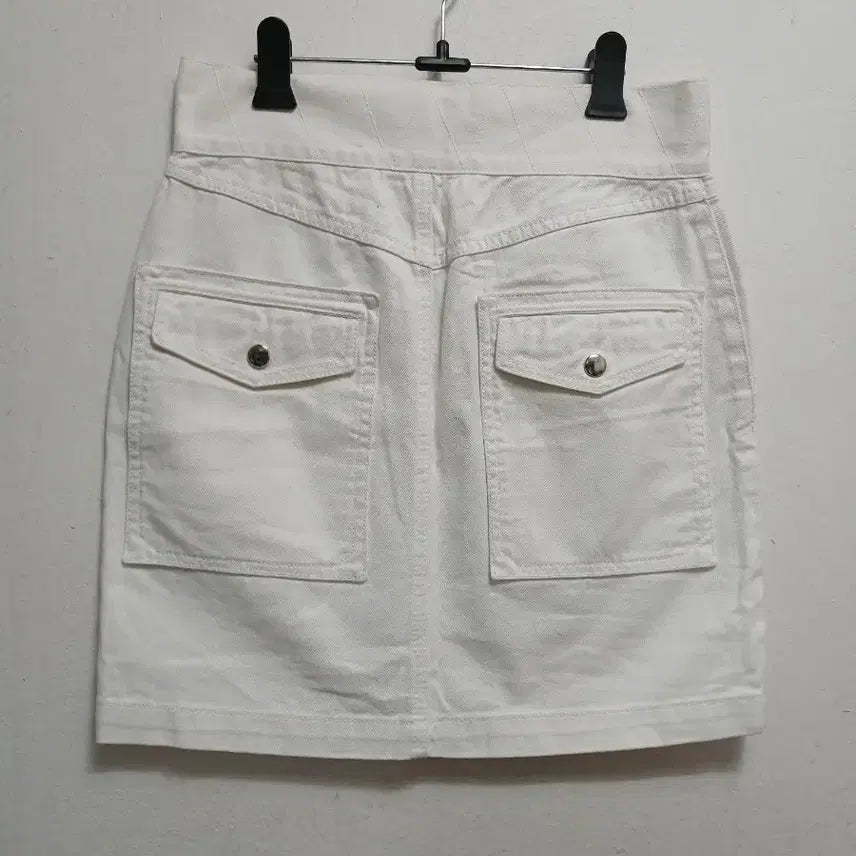 [BUNJANG] Lucky Chouette White Denim Skirt Size 36 / 럭키슈에뜨 화이트 데님 치마 스커트 사이즈 36