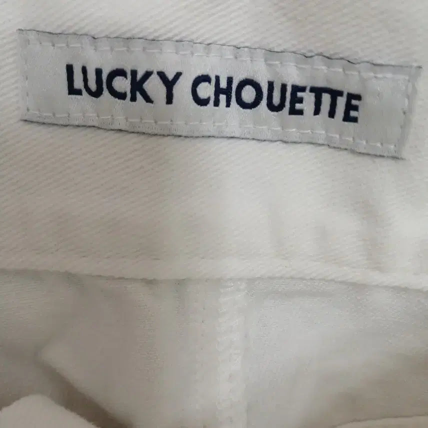 [BUNJANG] Lucky Chouette White Denim Skirt Size 36 / 럭키슈에뜨 화이트 데님 치마 스커트 사이즈 36