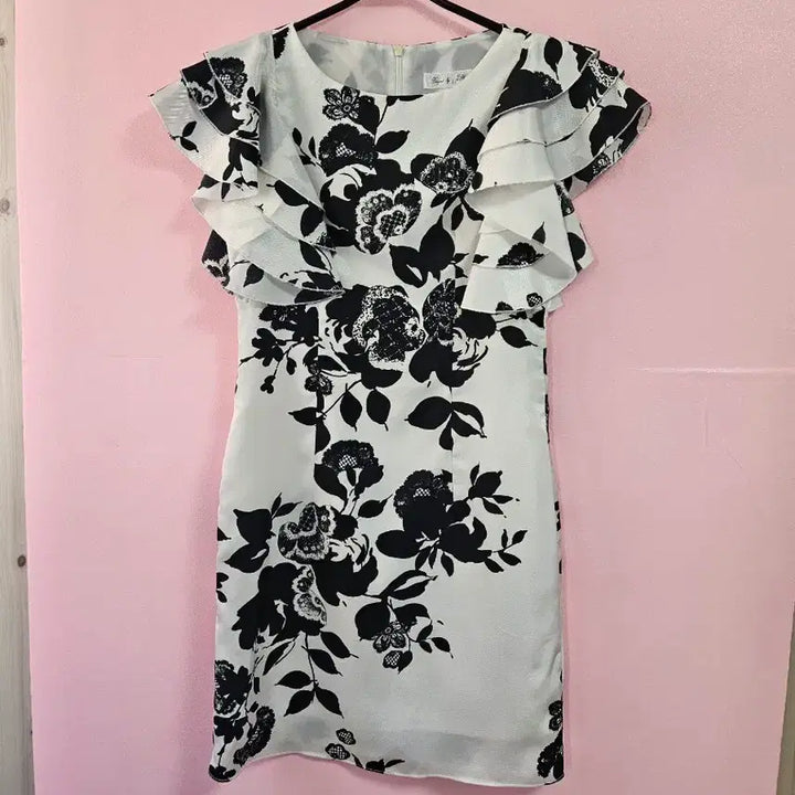 [BUNJANG] Flower Pattern Frill Mini Dress / 플라워 패턴 프릴 미니 원피스