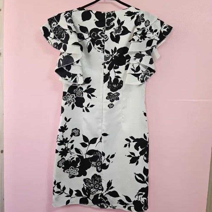 [BUNJANG] Flower Pattern Frill Mini Dress / 플라워 패턴 프릴 미니 원피스