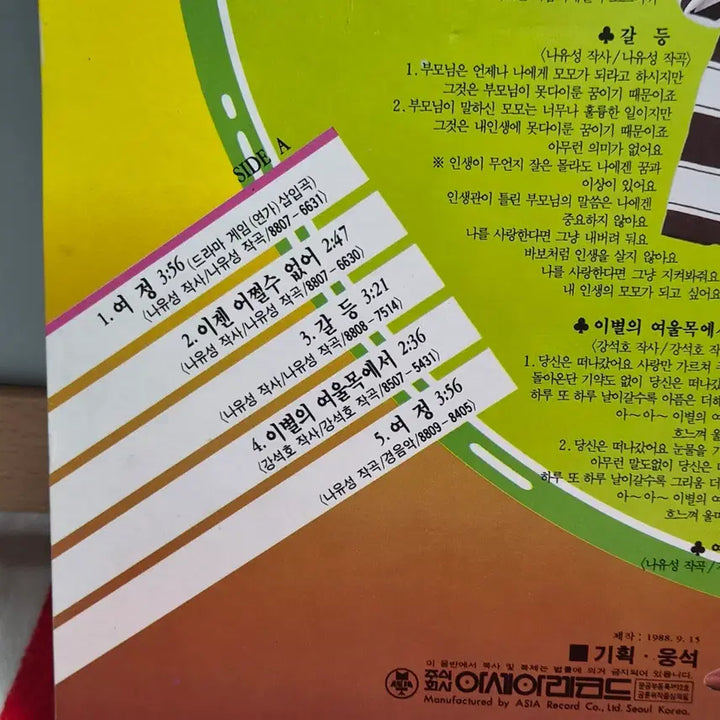 [BUNJANG] Yoo Kyung Ok "Journey / Midnight Twist" LP Vinyl Record / 유현주 여정/한밤의 트위스트 LP 음반