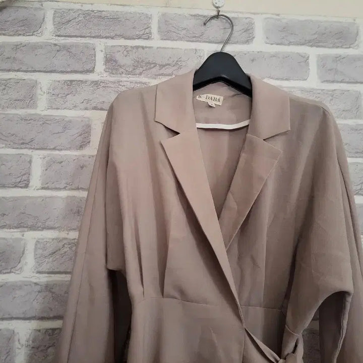 [BUNJANG] K-DABA Wrap Style Long Shirt Dress / K-DABA 랩 스타일 셔츠롱 원피스/알뜰한여우