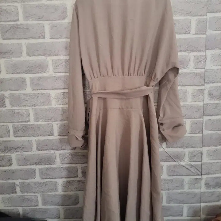 [BUNJANG] K-DABA Wrap Style Long Shirt Dress / K-DABA 랩 스타일 셔츠롱 원피스/알뜰한여우