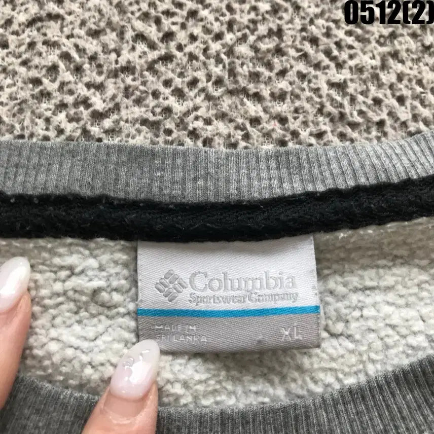 [BUNJANG] Columbia Fleece Sweatshirt Gray XL / 컬럼비아 기모 맨투맨 티셔츠 회색 XL