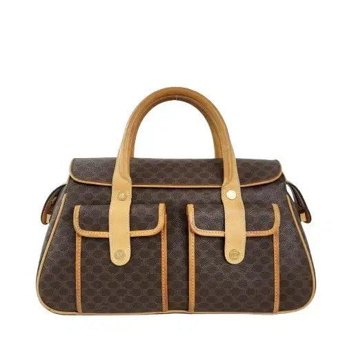[BUNJANG] Celine Vintage Macadam Two-Pocket Tote Bag / 정품 셀린느 빈티지 마카담 투포켓 토트백