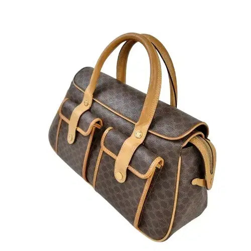 [BUNJANG] Celine Vintage Macadam Two-Pocket Tote Bag / 정품 셀린느 빈티지 마카담 투포켓 토트백