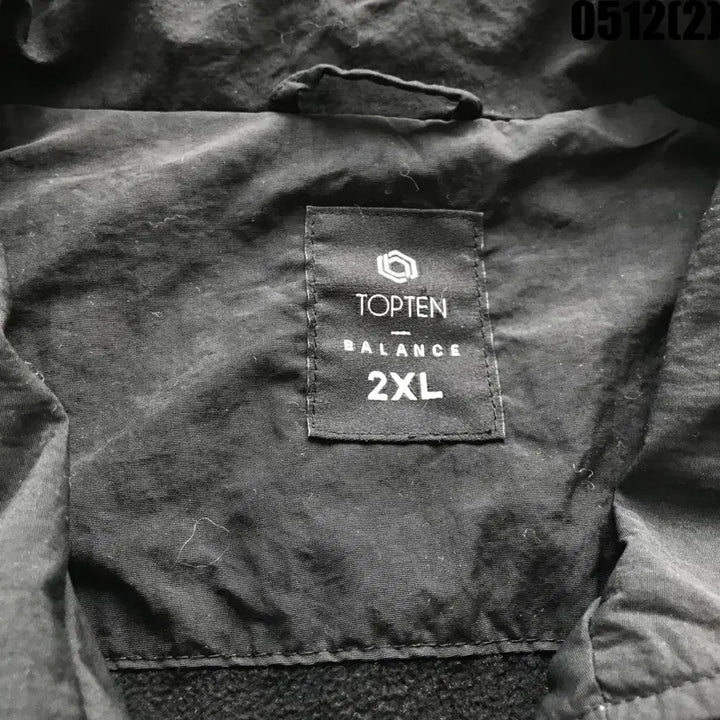 [BUNJANG] Topten Black Windbreaker Jacket 2XL / 탑텐 블랙 바람막이 자켓 2XL