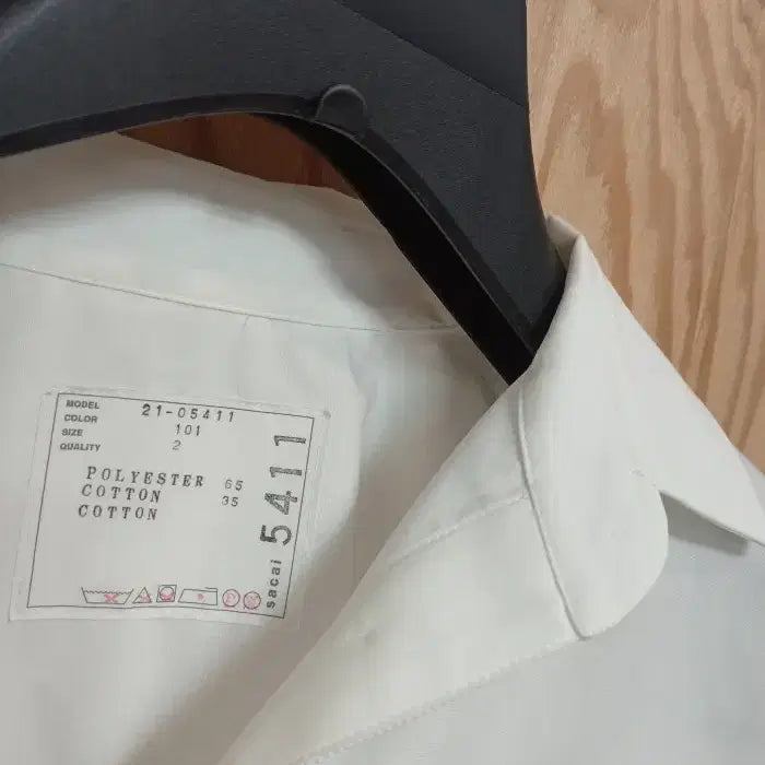 [BUNJANG] Sacai White Oversized Luxury Blouse / 사카이 화이트 오버핏 럭셔리 브라우스