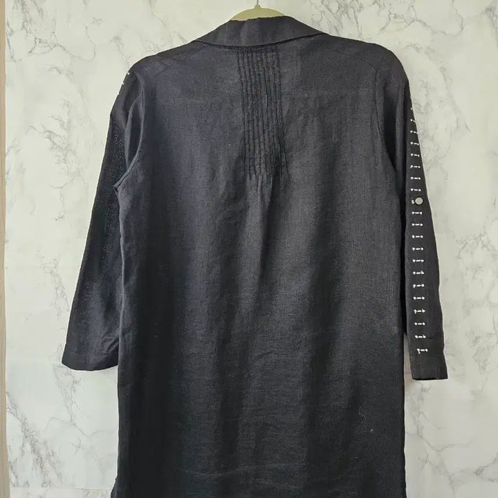 [BUNJANG] 100% Linen Shirt Black / Unknown 브랜드 블랙 마100%셔츠