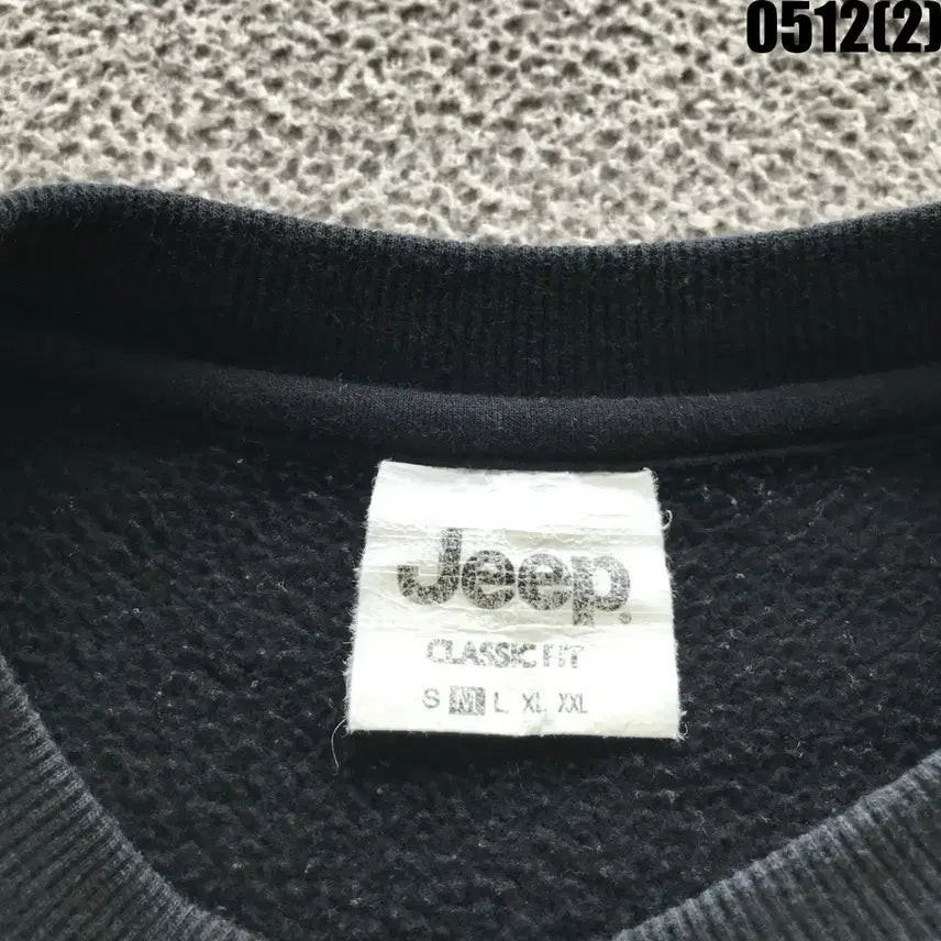 [BUNJANG] Jeep Black Sweatshirt T-shirt / Jeep 지프 블랙 맨투맨 티셔츠 95
