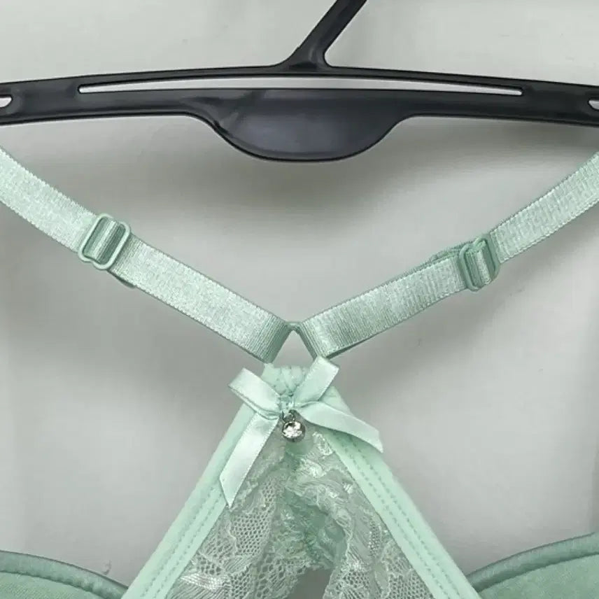 [BUNJANG] Mint Front-Hook Bra (Used) / 앞후크 민트 브라 (중고)