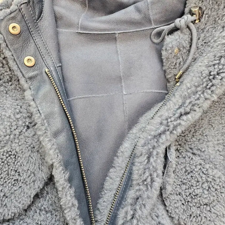 [BUNJANG] Atte Vanessa Bruno Lambskin Fur Hooded Jacket / 아떼 바네사브루노  양가죽 모피 후드 자켓