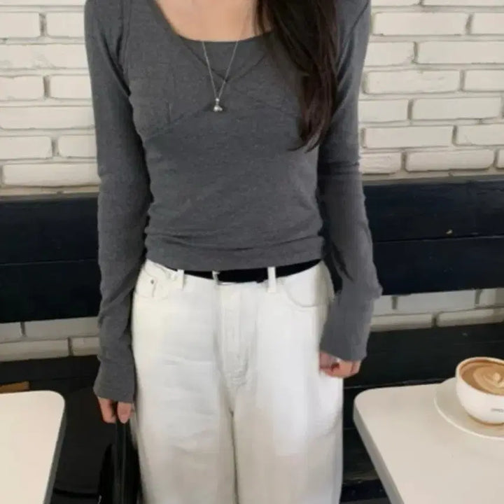 [BUNJANG] Obverse Layered Cami Set T-Shirt / 오브던 티셔츠 레이어드 나시 세트