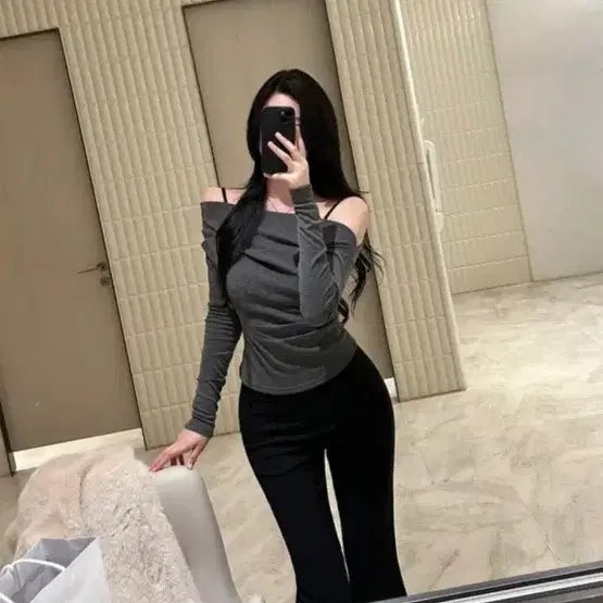 [BUNJANG] Ophie Off-Shoulder Top / 오브히 오프숄더