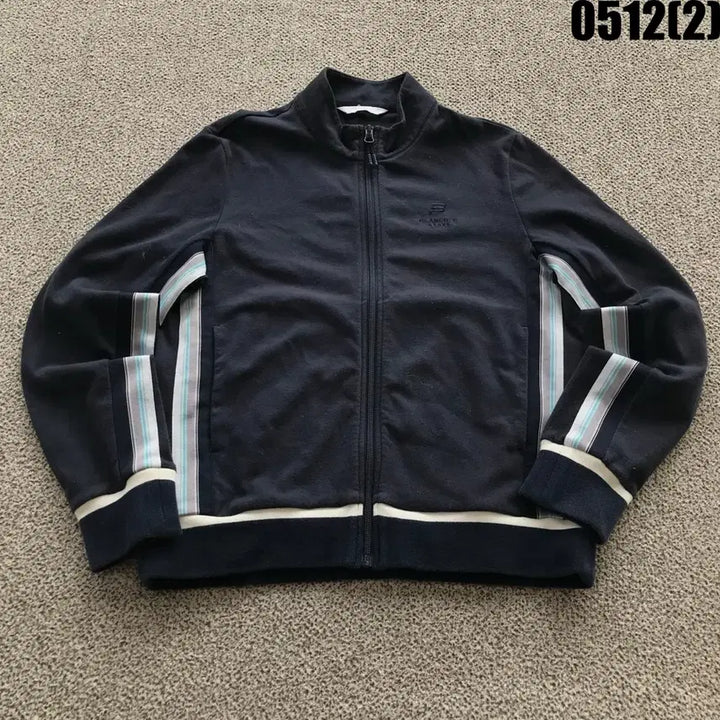[BUNJANG] Beanpole Sport Navy Stripe Track Jacket 95 / 빈폴스포츠 네이비 스트라이프 트랙 자켓 95