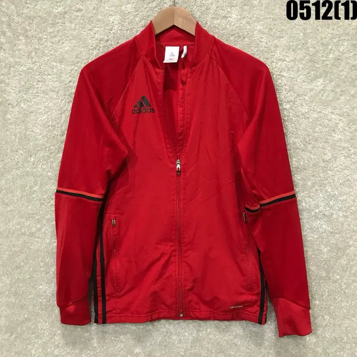 [BUNJANG] Adidas Red Track Jacket - Size S / 아디다스 레드 컬러 트랙 자켓 s
