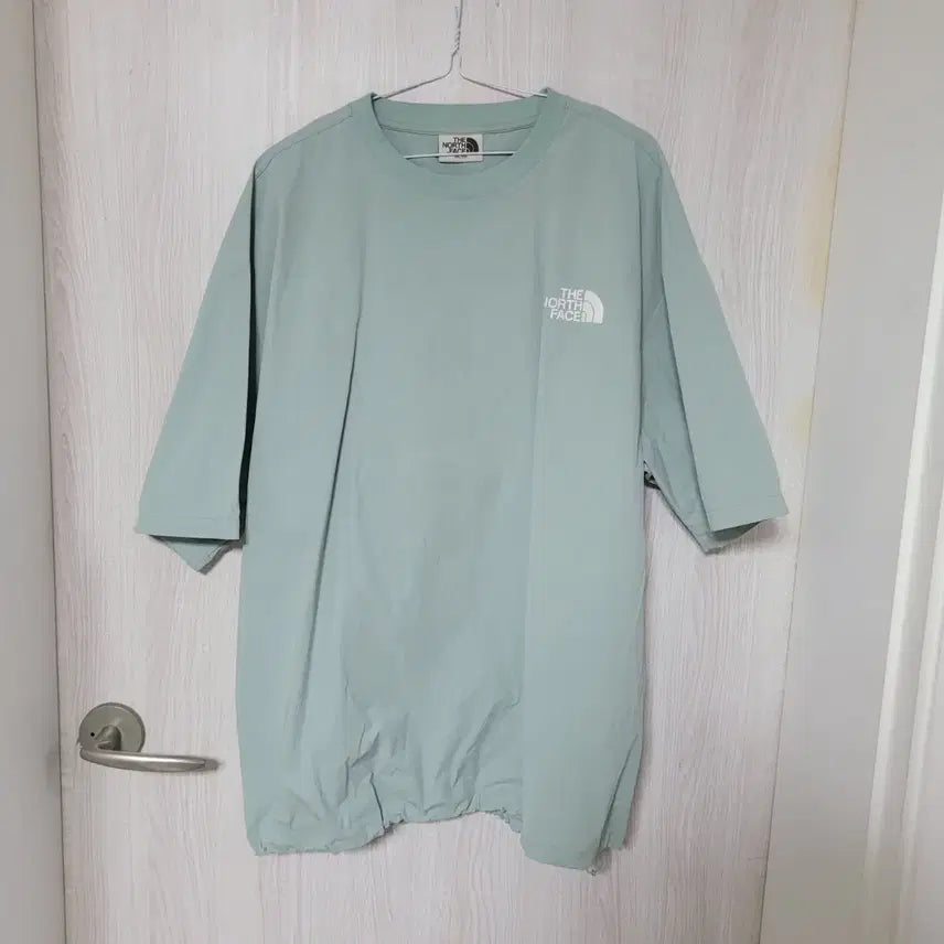 [BUNJANG] The North Face Mint Windproof T-Shirt / 노스페이스 반팔 방풍 티셔츠 민트색