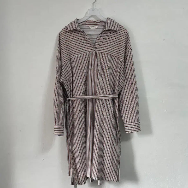 [BUNJANG] MICHAA Stripe Long Shirt Dress / 미샤 스트라이프 롱 셔츠 원피스