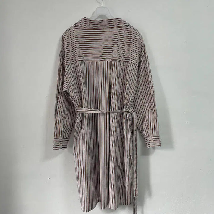 [BUNJANG] MICHAA Stripe Long Shirt Dress / 미샤 스트라이프 롱 셔츠 원피스