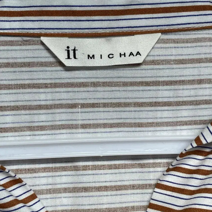 [BUNJANG] MICHAA Stripe Long Shirt Dress / 미샤 스트라이프 롱 셔츠 원피스