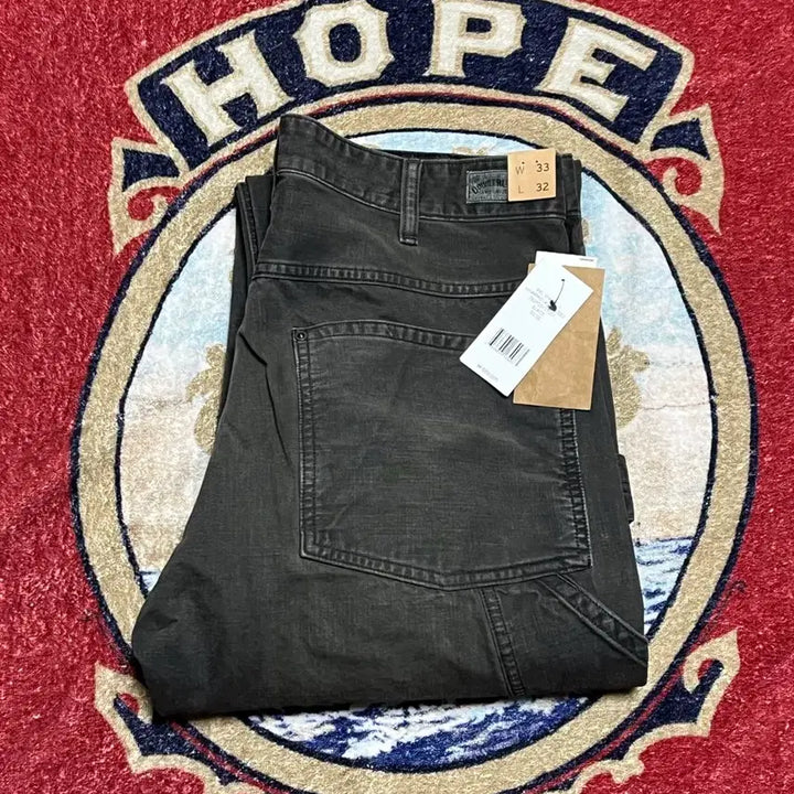 [BUNJANG] RRL Engineer Fit Carpenter Canvas Pants Black / 더블알엘(RRL) 엔지니어핏 카펜터 캔버스 팬츠 블랙