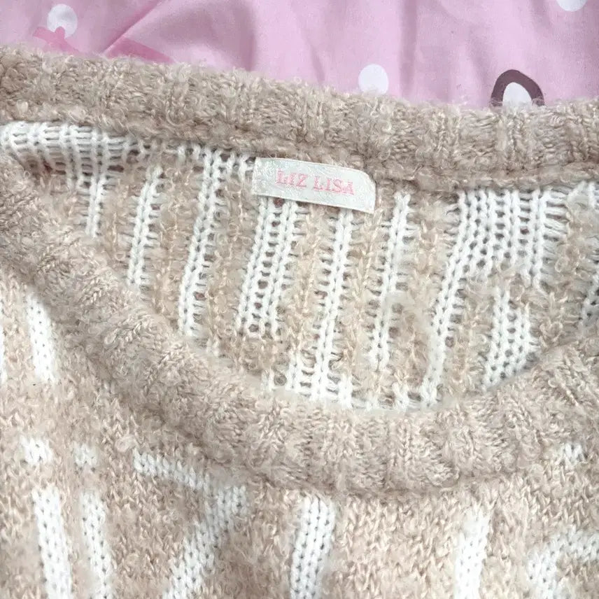 [BUNJANG] LIZ LISA One-Shoulder Off-Shoulder Knit Sweater Dress / 리즈리사 원숄더 오프숄더 니트 스웨터 원피스