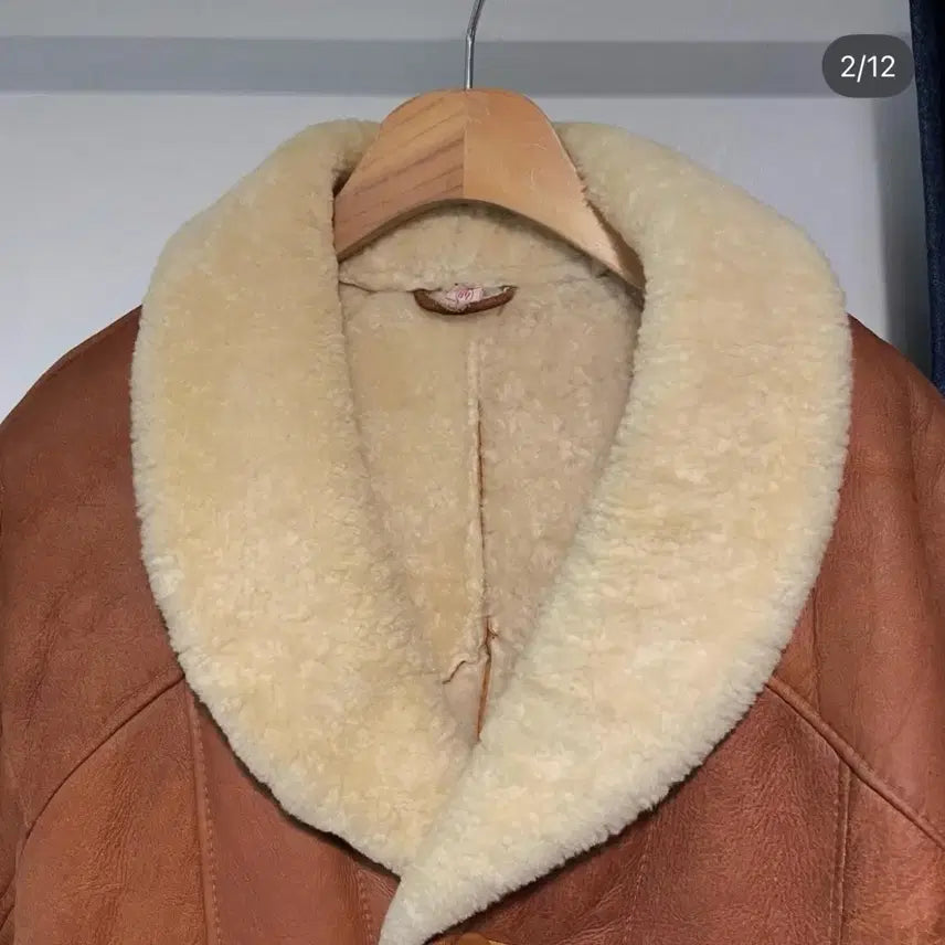 [BUNJANG] German Real Lambskin Leather Shearling Mustang Jacket / 독일산 리얼양가죽 양털무스탕