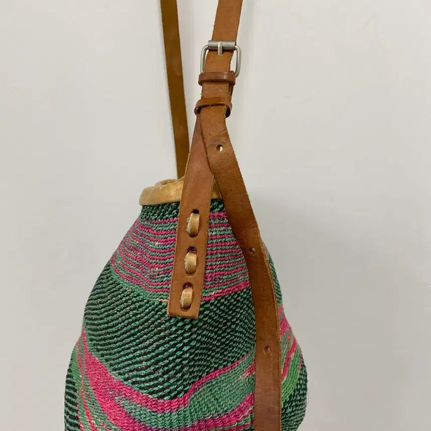 [BUNJANG] Color Rattan Crossbody Bag / 컬러 라탄 크로스백