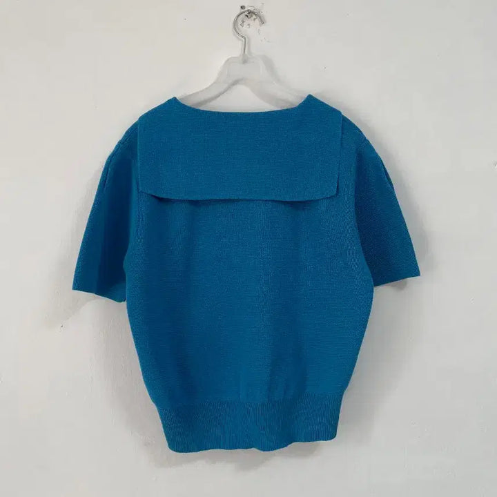 [BUNJANG] Marithe Francois Girbaud Short Sleeve Knit Blue / 마리떼 프랑소와 저버 반팔 니트 블루
