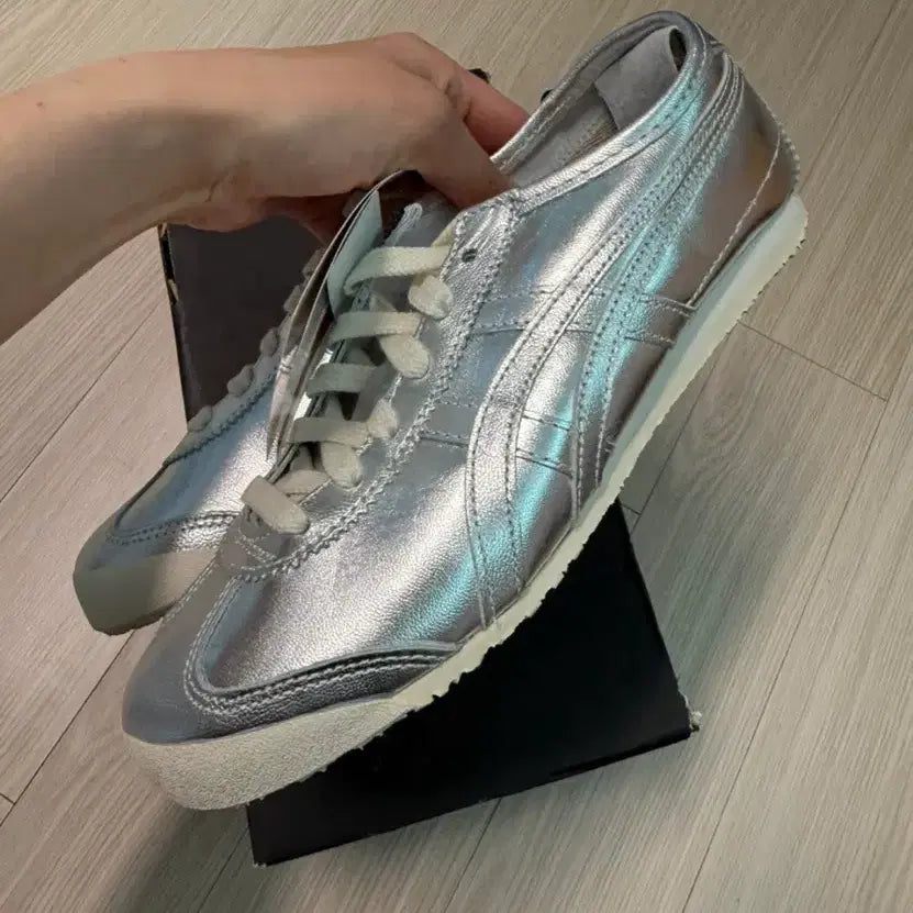 [BUNJANG] Onitsuka Tiger Mexico 66 Silver Low-Top Sneakers / 오니츠카타이거 멕시코 66 실버 D6G1L_9393 신발 스니커즈