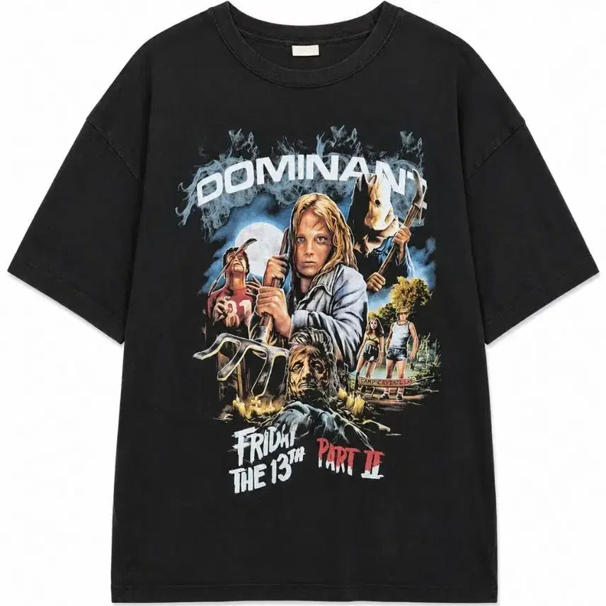 [BUNJANG] Dominant Friday Friday the 13th Part 2 T-Shirt XL / 도미넌트 프라이데이 13일의 금요일 파트2 반팔 XL